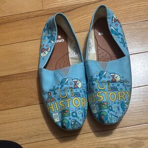 History Teacher themed Groove SlipOns